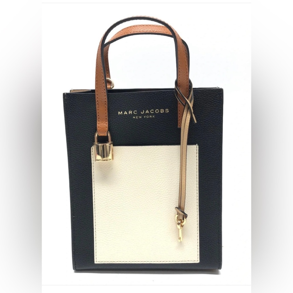 Marc Jacobs Micro Tote Smoked Almond Multi Handbag Classic Chic